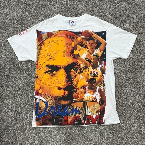 Backstock Co. Other - Vintage Backstock Co USA Basketball Dream Team 1992 TShirt AOP Mens L MJ Tribute